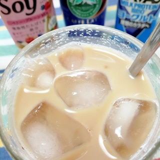 アイス☆野菜生活SOY+ヨーグルトカフェラテ♪